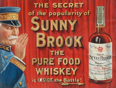 Vintage Sunny Brook Whiskey Ad Reproduction Metal Sign FREE SHIPPING