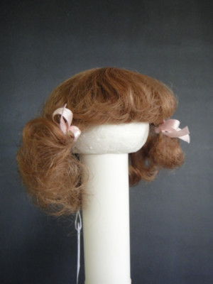 Cheveux de poupée (rousse) Cheveux bio. Cheveux de poupée en mohair