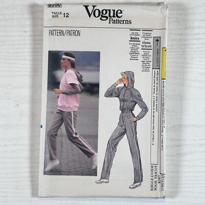 Vogue Schnittmuster 8550 Overall & Top Laufen Jogging Größe 12 U/C FF
