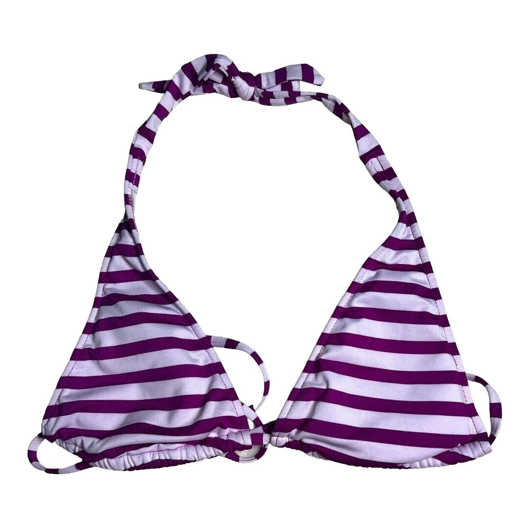 Traje de baño a rayas blancas Mossimo para De mujer