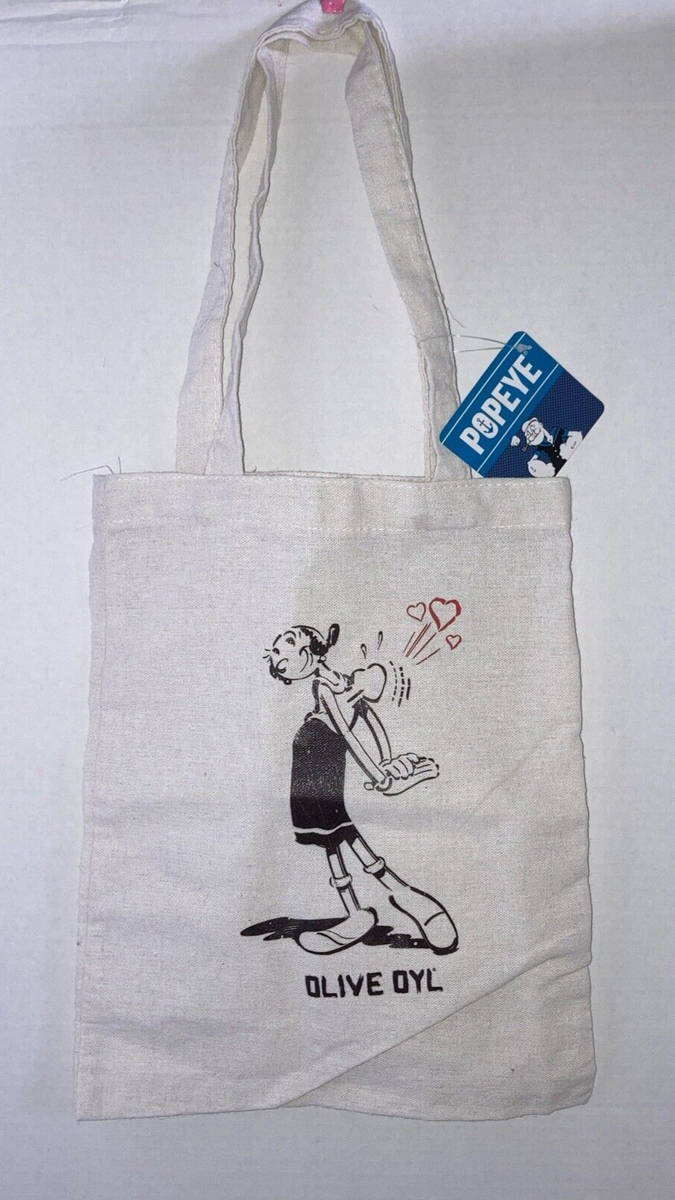 Popeye's Olive Oyl Reusable Book Bag, Craft Bag, Gaming Bag, Tote