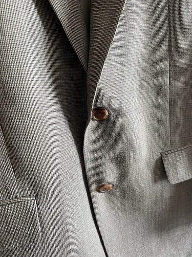 Giacca blazer RALPH Ralph Lauren uomo 43L lana seta 2 bottoni marrone pied de poule - Foto 3 di 7