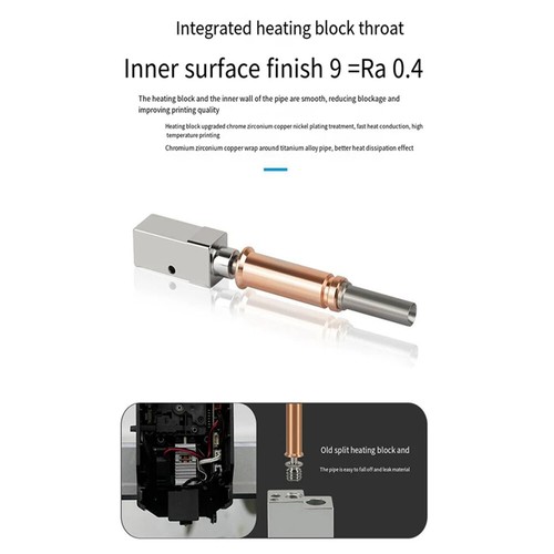 Upgraded Hotend Kit For Anycubic Kobra 3 Metal Heatbreak Hot End 3D Printer HAU - Afbeelding 5 van 16