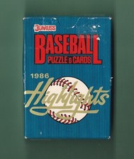 1986 Donruss Baseball Highlights Puzzle & Cards You Pick from List