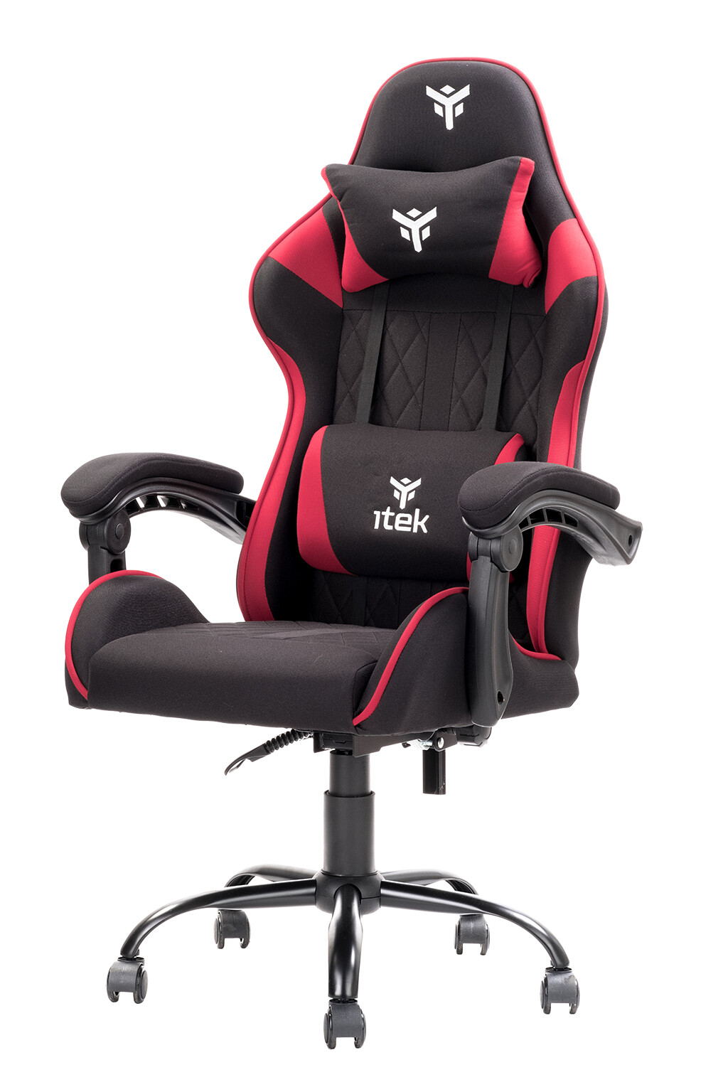 itek Gaming Chair RHOMBUS FF10 - Tessuto, Doppio Cuscino, Schienale Reclinabile,