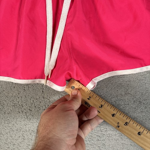 OP Girl’s Size L (11-13) Board Shorts Neon Pink Daisy Dukes Retro Swim Trunks - Picture 6 of 10