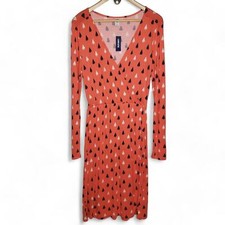 NWT Old Navy Dress Women's Sailboat Crossing Front Long Sleeve Midi M