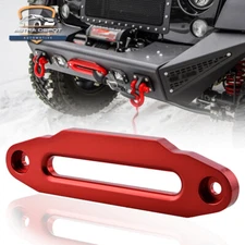 10 Inch Red Aluminum Hawse Fairlead for Synthetic Winch Rope 15000 LB ATV UTV