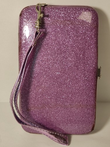 Étui/Portefeuille pour SmartPhone (Motif Paillette) Neuf avec défault mineur - Photo 2 sur 5
