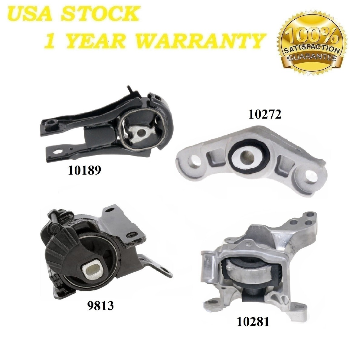4PCS MOTOR & TRANS MOUNT FIT 2022-2024 MAZDA CX-5 2.5L 4WD NAT.ASP