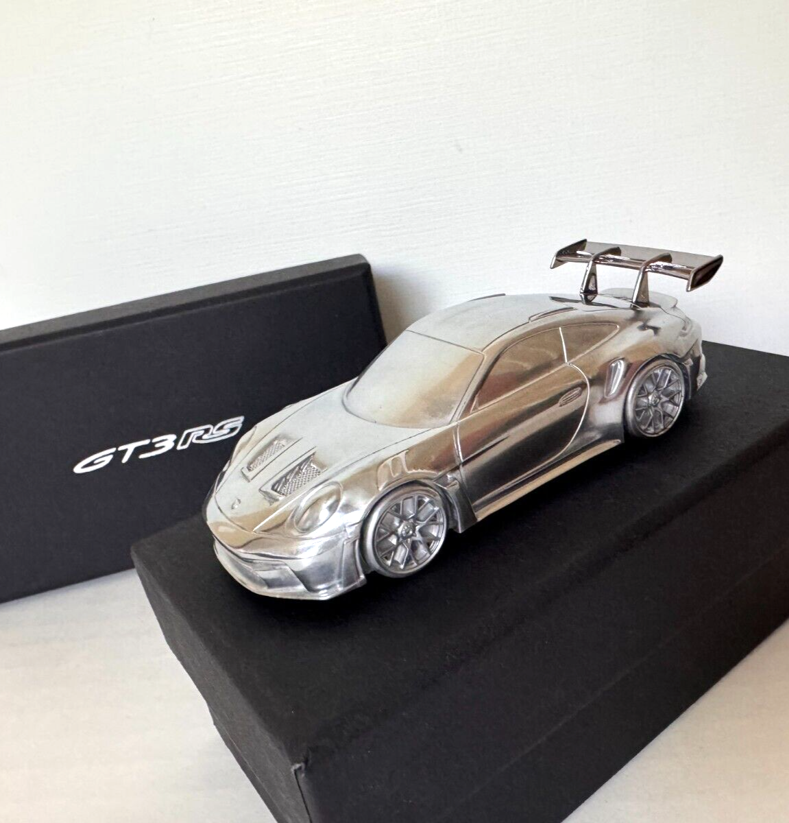 Porsche 911 GT3 RS Aluminum Billet paperweight 1:43 Car model
