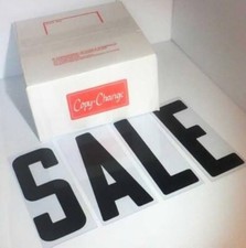Flexible Outdoor Sign Letters Block Style  8" on 8-7/8" Black/Red  300 ct