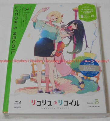 New Lycoris Recoil Vol.3 First Limited Edition Blu-ray Artbook