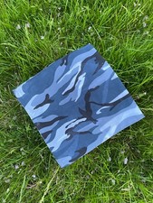 Pale Blue Urban Camo Scarf Bandana Camouflage Headwrap Cloth 21" SHIPS FROM USA