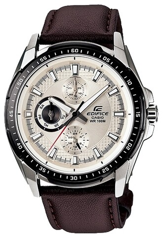 CASIO EDIFICE Chronograph EF-336L-7AV Leather Band 100m | eBay