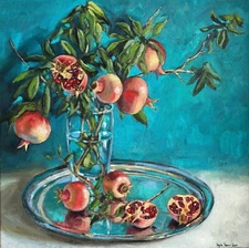 Pomegranate bouquet large still life