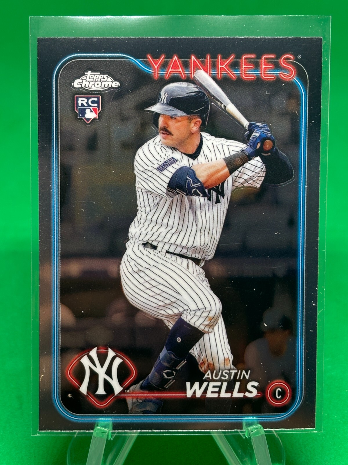 2024 Topps Chrome #281 Austin Wells RC New York Yankees