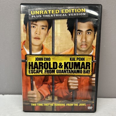 Harold & Kumar Escape from Guantanamo Bay DVD Unrated Edition Buy 2 Get 1 Free!