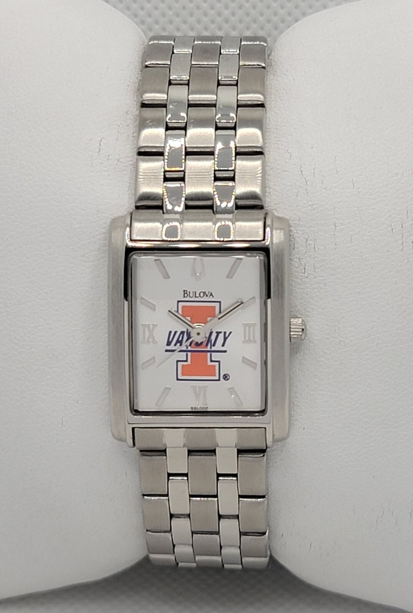 Ladies Bulova I Varsity Classic Stainless Silver Tone Analog Watch