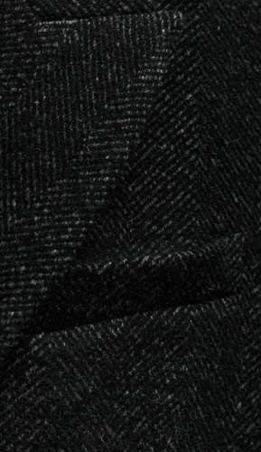 zara zw collection Long Herringbone Navy Blue Size XL Ref 3811/240 - Picture 6 of 9