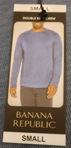 NEW Men's Banana Republic Long Sleeve Double Knit Crewneck Small - Picture 3 of 3
