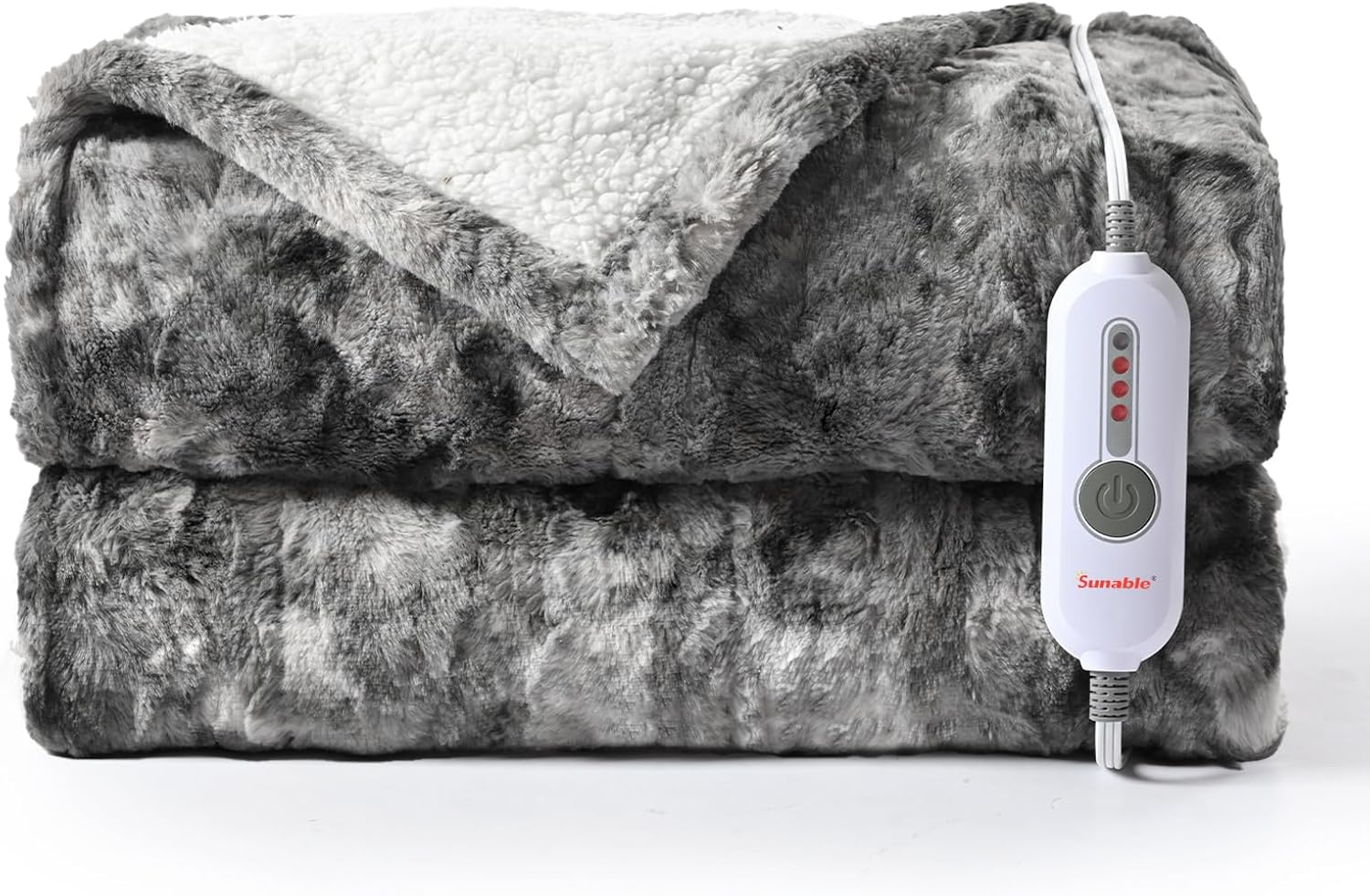 Warm 50x60 Heated Electric Throw Blanket - Soft Machine Washable