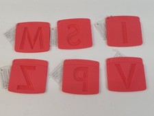 6 NEW NWT Wilton Letters V I P S M Z Molds Icing Cake Decorating