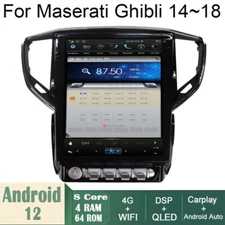 Car Android Gps Navigation Wifi 12.1 for Maserati Ghibli 14~18 Radio Carpaly