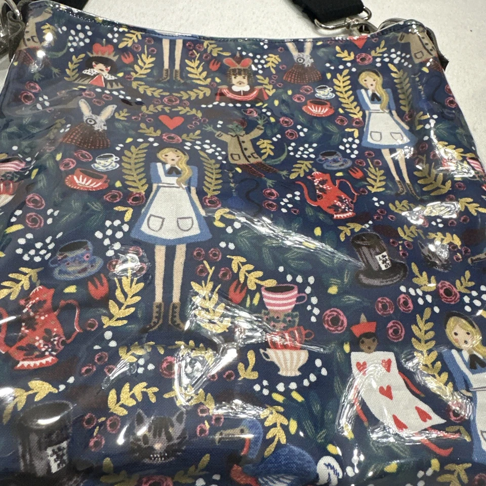 Alice In Wonderland Tote Bag Cheshire Cat Queen of Hearts Crossbody, Shoulder - Image 3 of 4