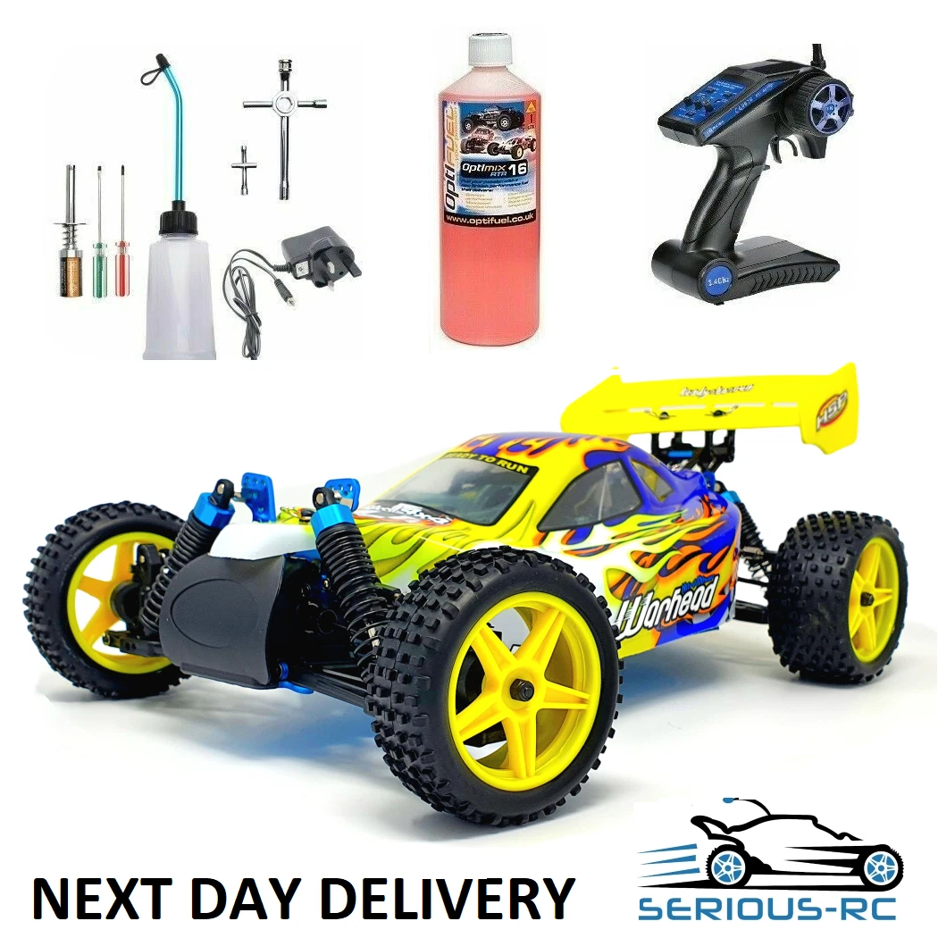 Petrol Nitro RC Car *Two Gears* Remote Control Car With STARTER KIT & NITRO  FUEL