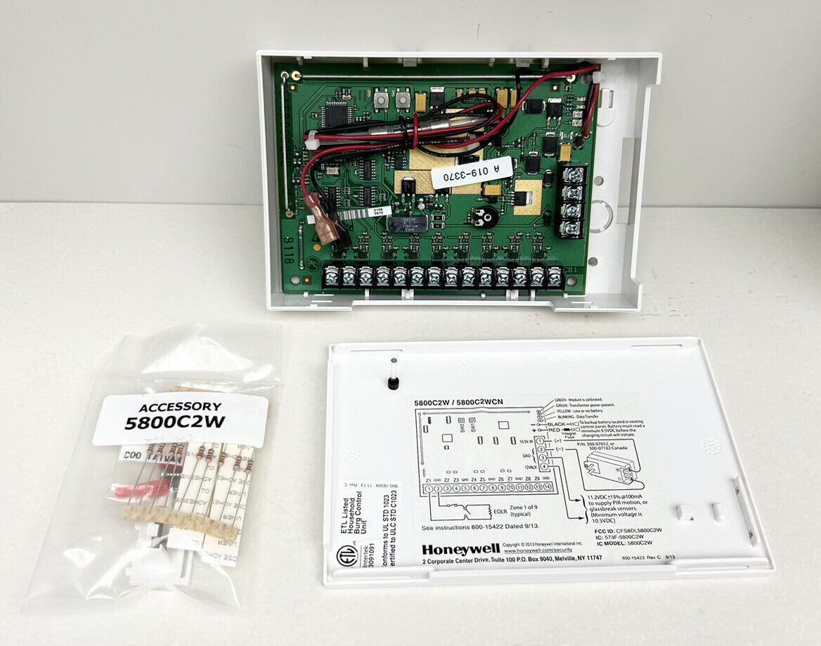 Honeywell 5800C2W Hardwired to 5800 Wireless Converter - Open Box