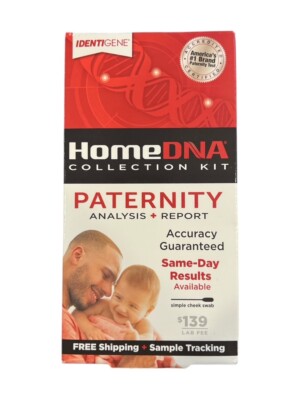 HomeDNA PATERNITY Test Analysis + Report, Accuracy Guaranteed!