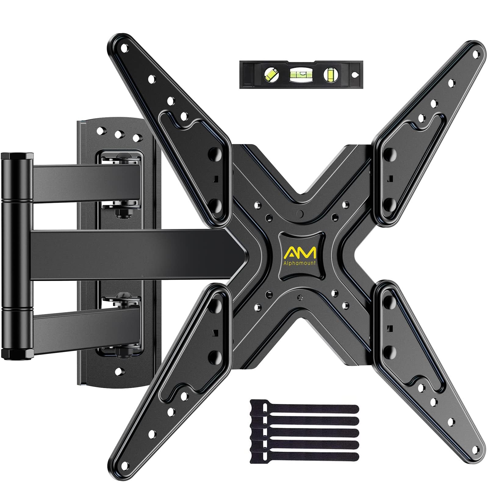 TV Mount, Full Motion TV Wall Mount Swivel Tilt for 26-60 Inch TVs and Monito...-image