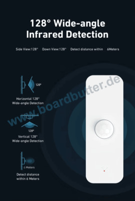 ZigBee PIR Bewegungssensor Bewegungsmelder Motion Sensor Präsenzmelder ZP01