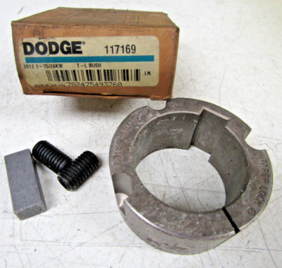 NEW DODGE 1-15/16 TAPER LOCK BUSHING W/ KEY & SET SCREWS 117169 2012 1-15/16KW