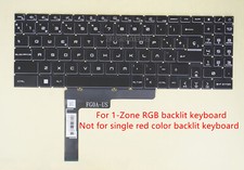 For MSI Katana GF76 12UGOK 12UGK 12UGSZOK keyboard RGB Backlit Spanish Teclado