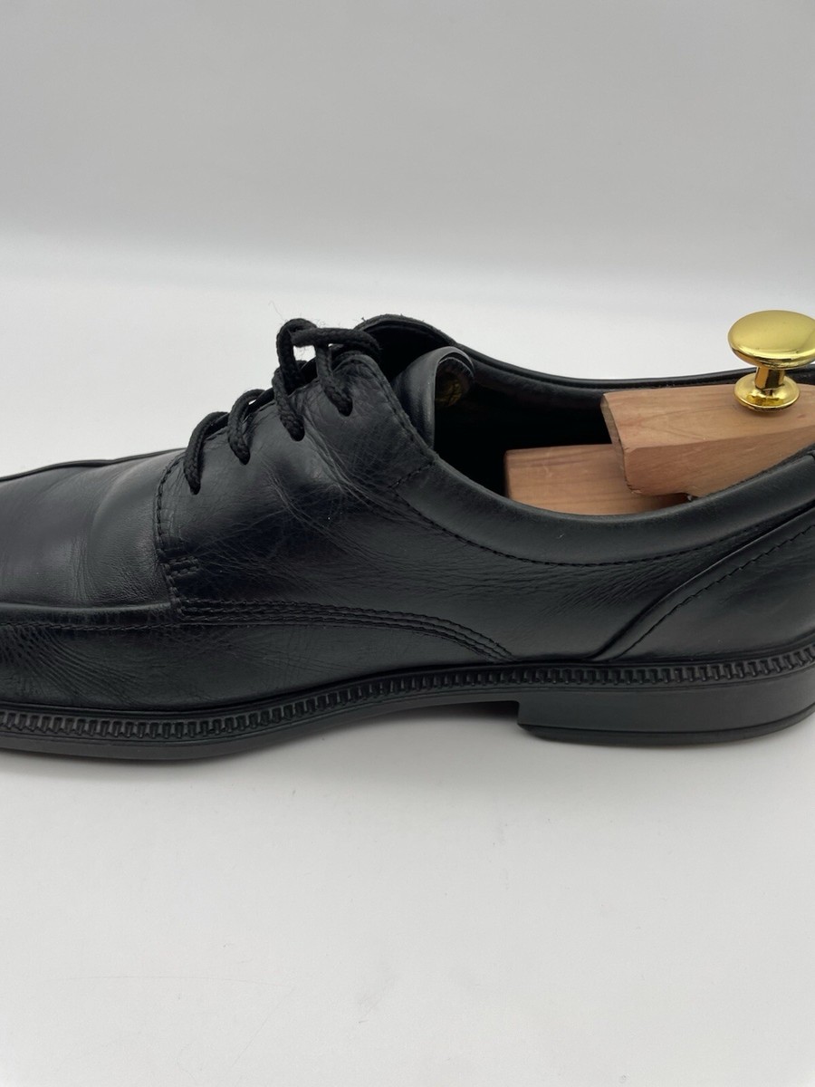 ECCO Shoes Men US 10 EU 44Black Leather Dress Bicycle Toe  display picture 2