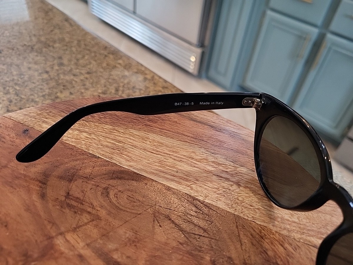 Ellen Tracy Sunglasses Mod. B47-38-5 Black Made In Italy  display picture 2