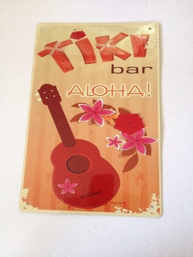 PIXY INK TIKI ALOHA Tin Metal Sign Beach Home Bar Man Cave - Picture 2 of 4