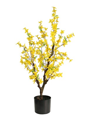 Forsythienbaum / Goldglöckchen 95cm LA künstlicher Baum Kunstbaum Kunstpflanze k