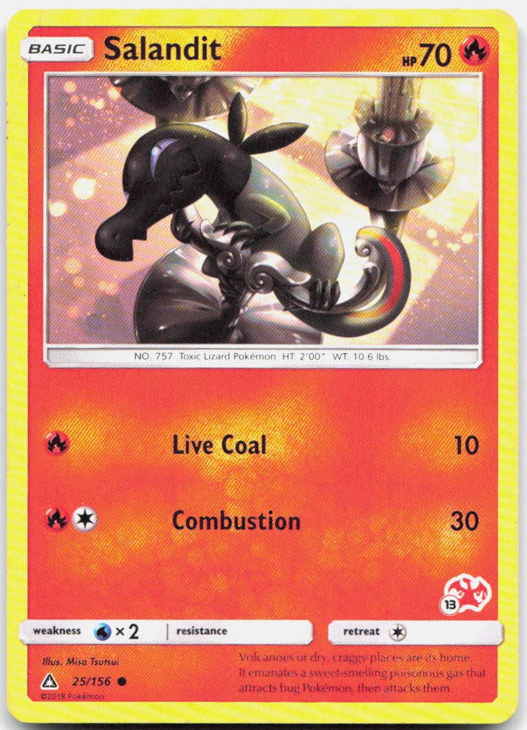 Salandit 25/156 Common Ultra Prism Pokemon LP