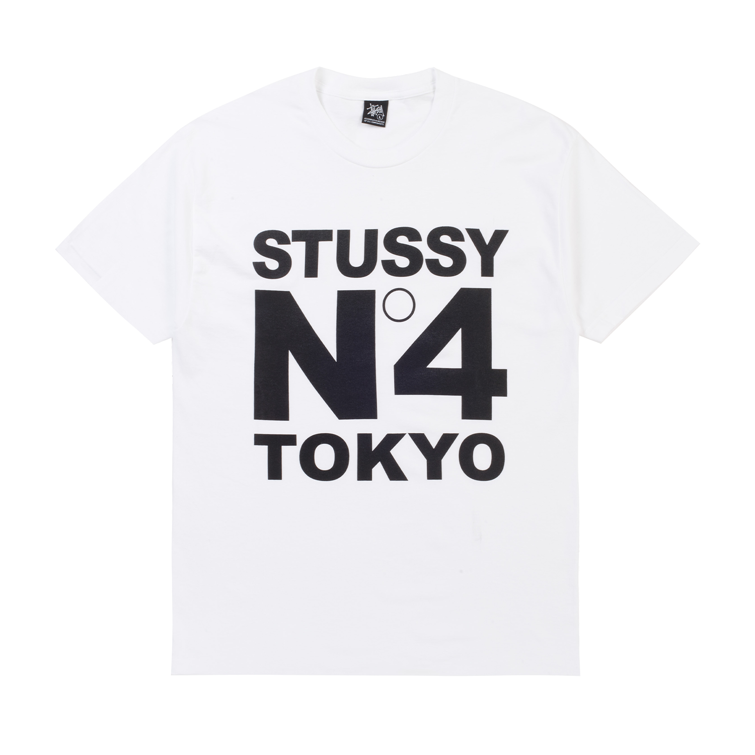 Stussy No 4 Tokyo Graphic Tee in White