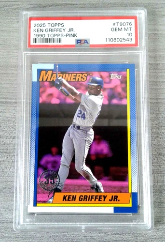 2025 Topps - Ken Griffey Jr.  1990 Topps - Pink  PSA 10  HOF