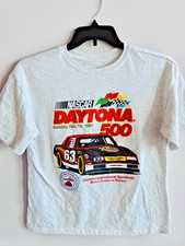 Vintage Style NASCAR Daytona 500 Mens SIZE SMALL Retro Tee T-Shirt Short Sleeves