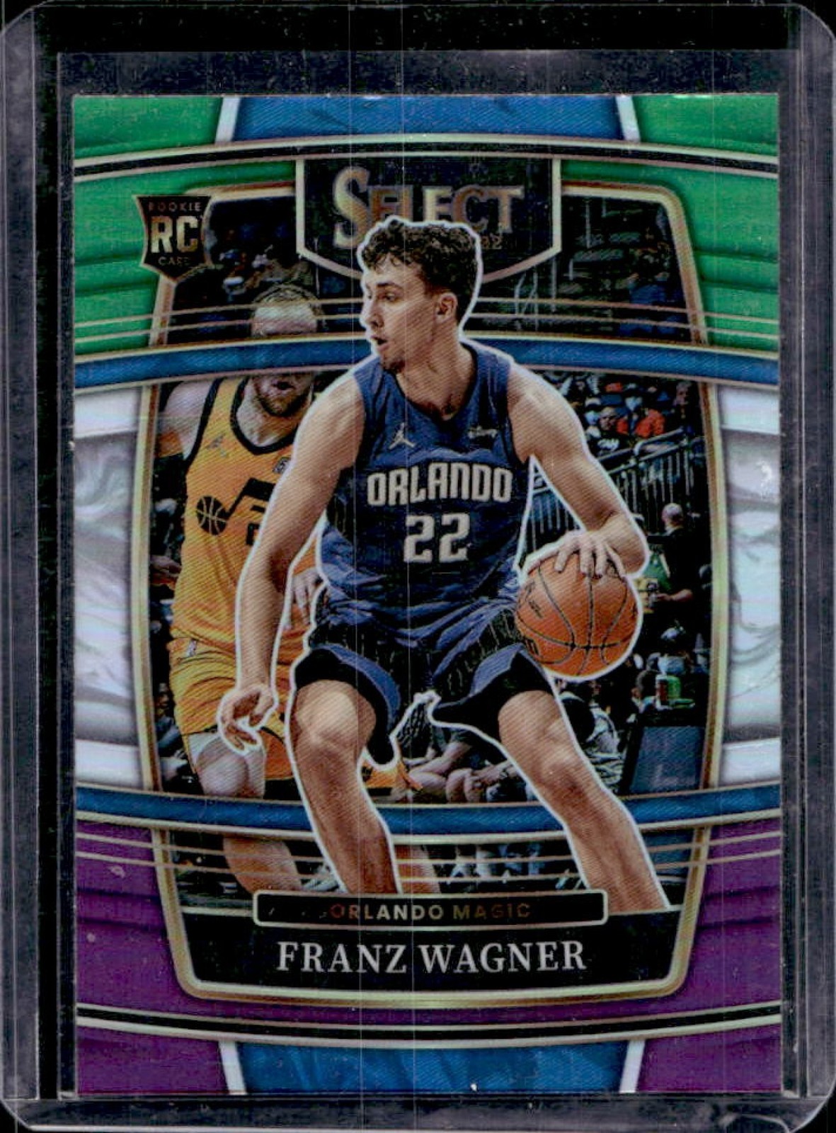 2021-22 Select Franz Wagner RC Green White Purple Prizm Concourse #15 Magic
