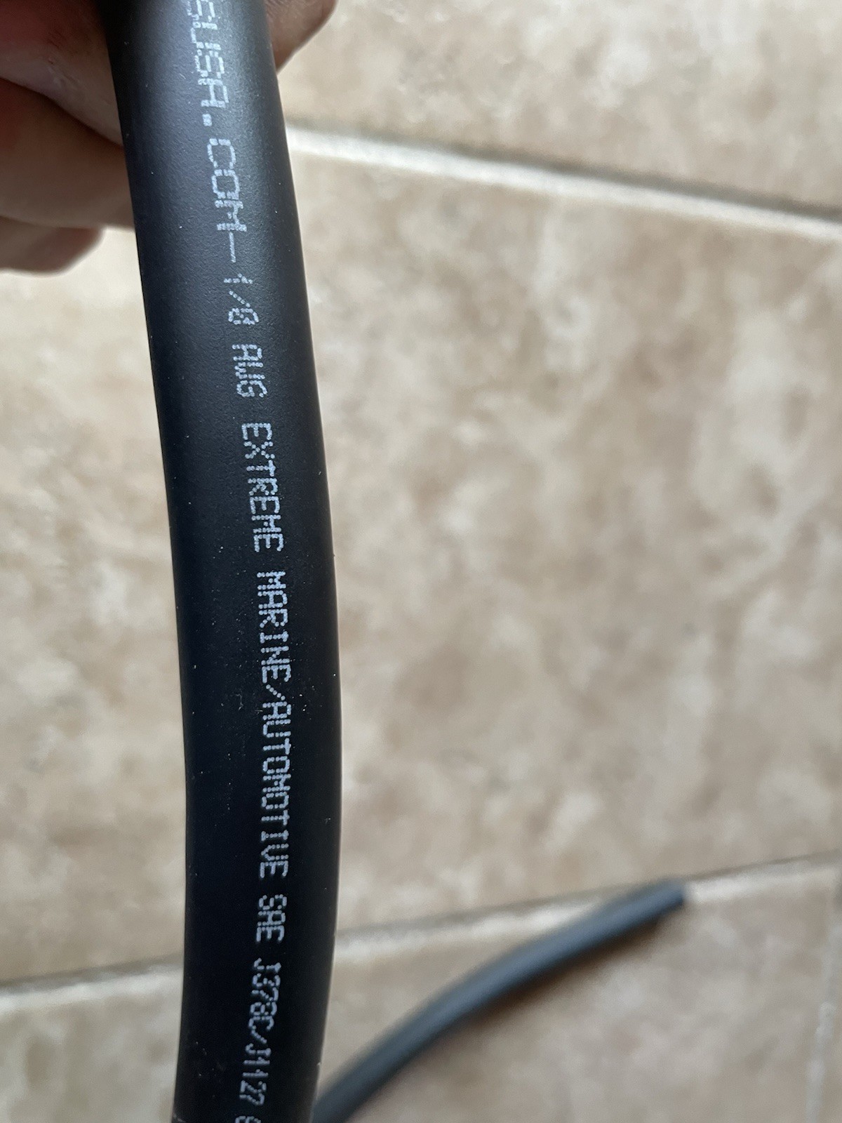 Battery Cable 1/0 Gauge AWG Extreme Pure Copper Power Wire Made in USA 2 Feet