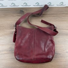 Coach Burgundy Leather Hobo Shoulder Bag Purse