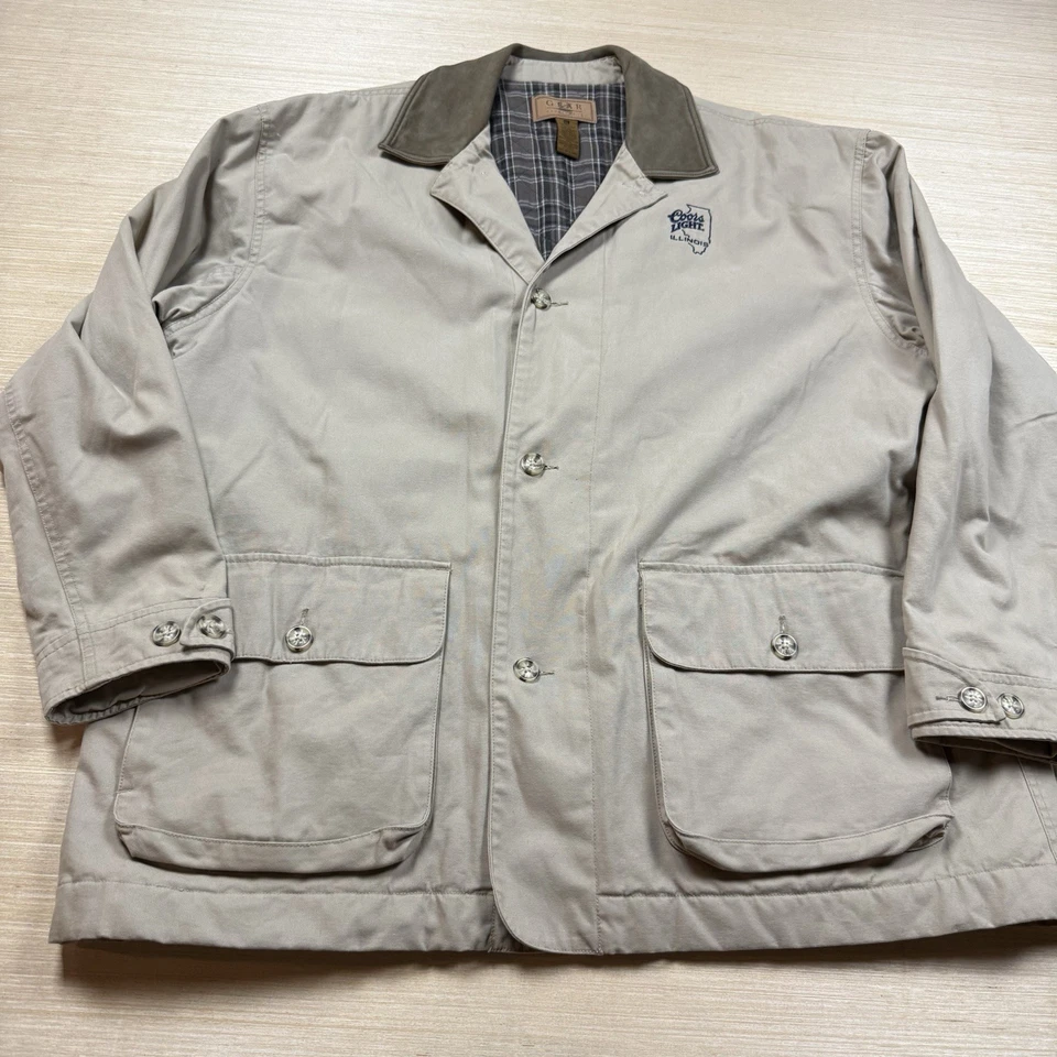 Abrigo Coors Light Barn De Colección Delivery Man Illinois Años 90 Trabajo Empleado XL Foto 2 de 4