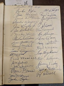 1946 Boston Red Sox Team Autographs