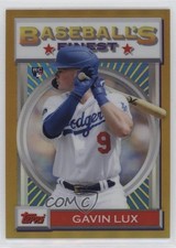 2020 Topps Finest Flashbacks Gold Refractor 45/50 Gavin Lux #18 12l4